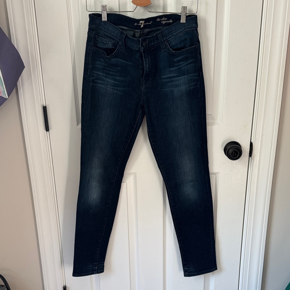 7 for all Mankind Dark Blue Women's Jeans